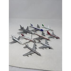 Lot of 9 Ertl‎ Matchbox Lintoy Maisto Diecast airplanes American/TWA/United Vtg